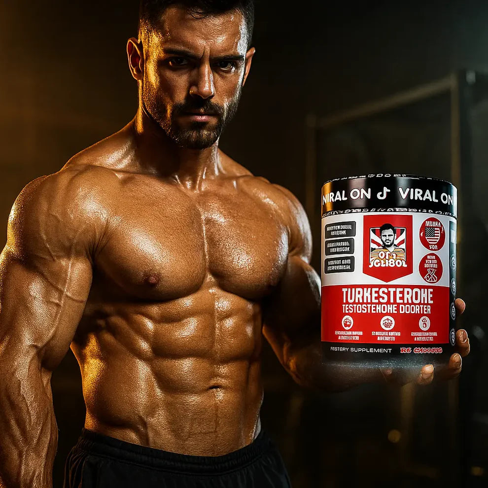 Suplemento de testosterona para hombres – Turkesterona 1500 mg de potencia máxima con Tongkat Ali y BioPerine® + Músculo, recuperación y resistencia 🍆 – 120 cápsulas