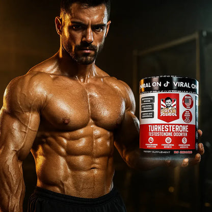 Suplemento de testosterona para hombres – Turkesterona 1500 mg de potencia máxima con Tongkat Ali y BioPerine® + Músculo, recuperación y resistencia 🍆 – 120 cápsulas